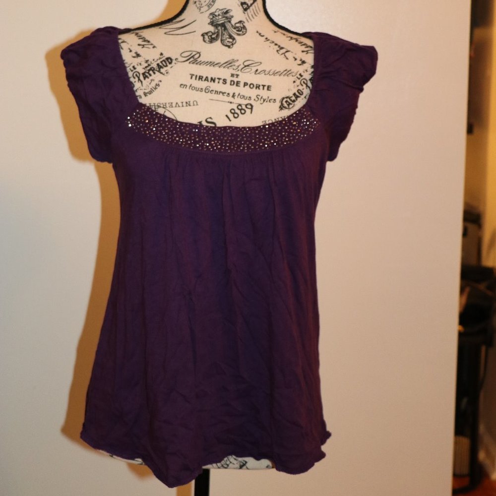 Express Shirt - Plum with Sparkle